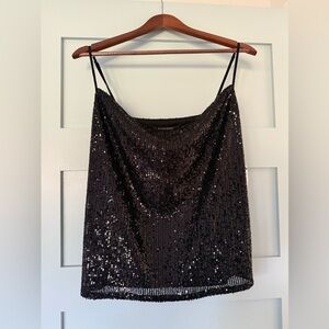 Banana Republic Black Sequin Camisole